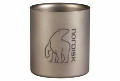 Mug Nordisk Titane Double Paroi 220ml Sans Anse Gris