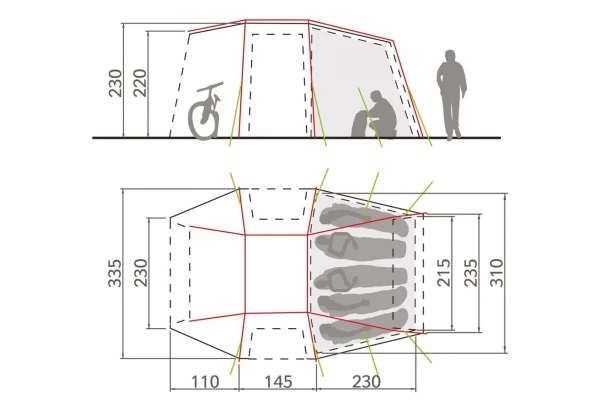 Tente Pour Véhicule Vaude Drive Van XT 5P Sand 5 Tente Pour Véhicule Vaude Drive Van XT 5P Sand – Image 3