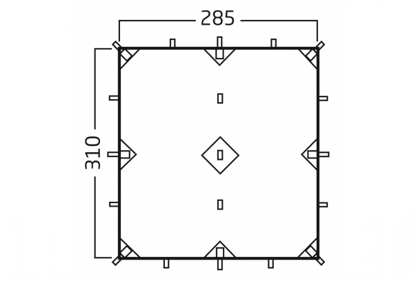 Tarp Nordisk Voss 9 PU Vert 11 Tarp Nordisk Voss 9 PU Vert – Image 10