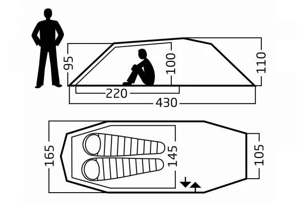 Tente 2 Personnes Nordisk Oppland 2 SL Vert 5 Tente 2 Personnes Nordisk Oppland 2 SL Vert – Image 3