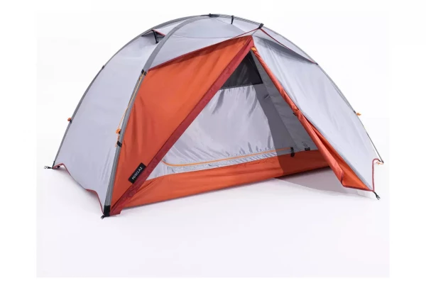 Tente Forclaz Trek 500 Autoportante 2 Personnes Gris Orange 4 Tente Forclaz Trek 500 Autoportante 2 Personnes Gris Orange – Image 2