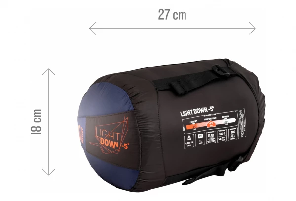 Sac De Couchage Millet LIGHT DOWN -5° Bleu 6 Sac De Couchage Millet LIGHT DOWN -5° Bleu – Image 4