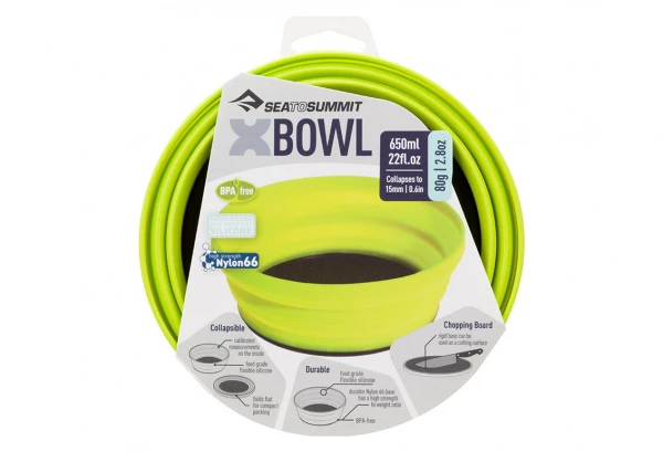 Bol SEA TO SUMMIT X-Bol PLIANT Vert 7 Bol SEA TO SUMMIT X-Bol PLIANT Vert – Image 5