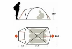 Tente Ferrino Atacama 3 Bleu -Sortie de tente unnamed file 547