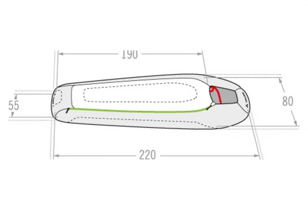Sac De Couchage Vaude Sioux 100 SYN Bleu Zip Droite Unisex 4 Sac De Couchage Vaude Sioux 100 SYN Bleu Zip Droite Unisex – Image 2